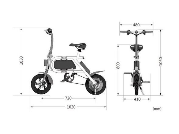 Мини ЭлектроВелосипед Inmotion P2